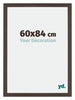 Mura MDF Bilderrahmen 60x84cm Eiche Dunkel Vorne Messe | Yourdecoration.at