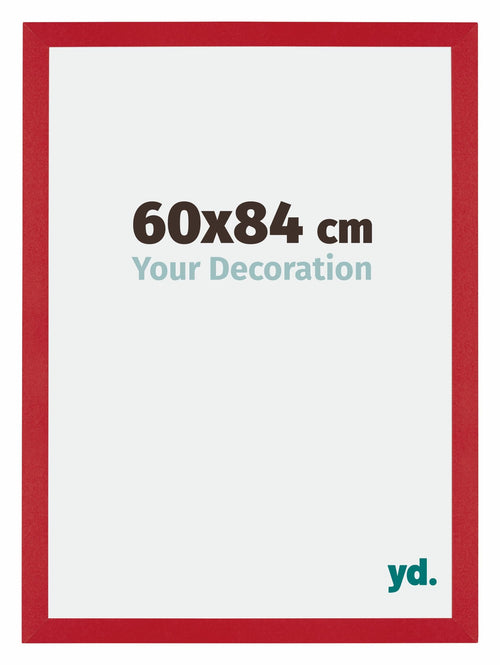 Mura MDF Bilderrahmen 60x84cm Rot Vorne Messe | Yourdecoration.at