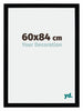 Mura MDF Bilderrahmen 60x84cm Schwarz Hochglanz Vorne Messe | Yourdecoration.at