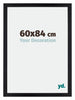 Mura MDF Bilderrahmen 60x84cm Schwarz Matt Vorne Messe | Yourdecoration.at