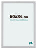 Mura MDF Bilderrahmen 60x84cm Silber Matt Vorne Messe | Yourdecoration.at