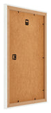Mura MDF Bilderrahmen 60x90cm Weiss Gewischt Rückseite Schräg | Yourdecoration.at