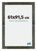Mura MDF Bilderrahmen 61x91 5cm Blau Gold Meliert Vorne Messe | Yourdecoration.at