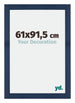 Mura MDF Bilderrahmen 61x91 5cm Dunkelblau Gewischt Vorne Messe | Yourdecoration.at