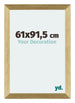 Mura MDF Bilderrahmen 61x91 5cm Gold Glanz Vorne Messe | Yourdecoration.at