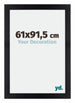 Mura MDF Bilderrahmen 61x91 5cm Schwarz Matt Vorne Messe | Yourdecoration.at