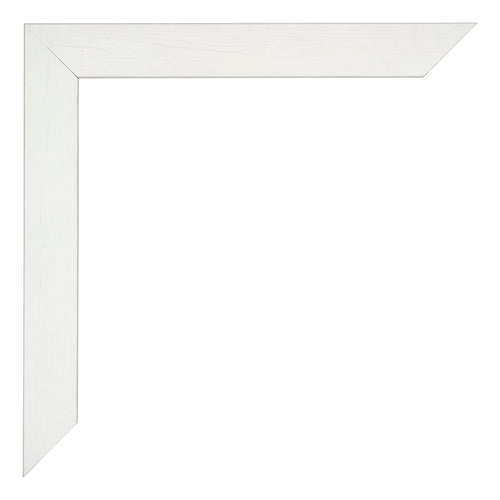 Mura MDF Bilderrahmen 61x91 5cm Weiss Gewischt Detail Ecke | Yourdecoration.at