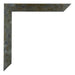 Mura MDF Bilderrahmen 67x98cm Blau Gold Meliert Detail Ecke | Yourdecoration.at