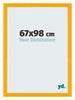 Mura MDF Bilderrahmen 67x98cm Gelb Vorne Messe | Yourdecoration.at