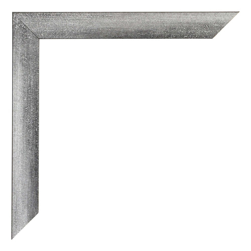 Mura MDF Bilderrahmen 67x98cm Grau Gewischt Detail Ecke | Yourdecoration.at