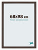 Mura MDF Bilderrahmen 68x98cm Eiche Dunkel Vorne Messe | Yourdecoration.at