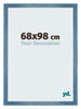 Mura MDF Bilderrahmen 68x98cm Hellblau Gewischt Vorne Messe | Yourdecoration.at