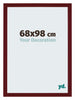 Mura MDF Bilderrahmen 68x98cm Weinrot Gewischt Vorne Messe | Yourdecoration.at