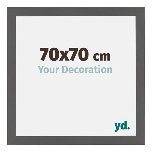 Mura MDF Bilderrahmen 70x70cm Antrazit Messe | Yourdecoration.at