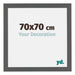 Mura MDF Bilderrahmen 70x70cm Antrazit Messe | Yourdecoration.at