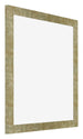 Mura MDF Bilderrahmen 70x70cm Gold Antik Vorne Schrag | Yourdecoration.at