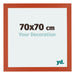 Mura MDF Bilderrahmen 70x70cm Orange Vorne Messe | Yourdecoration.at