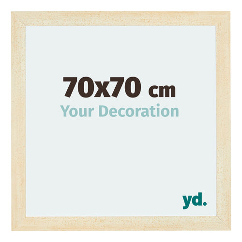 Mura MDF Bilderrahmen 70x70cm Sand Gewischt Vorne Messe | Yourdecoration.at