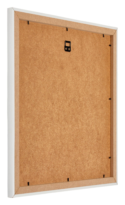Mura MDF Bilderrahmen 70x70cm Weiss Matt Rückseite Schräg | Yourdecoration.at