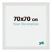 Mura MDF Bilderrahmen 70x70cm Weiss Matt Vorne Messe | Yourdecoration.at