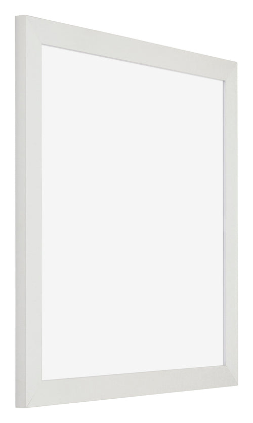 Mura MDF Bilderrahmen 70x70cm Weiss Matt Vorne Schräg | Yourdecoration.at