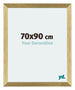 Mura MDF Bilderrahmen 70x90cm Gold Glanz Vorne Messe | Yourdecoration.at