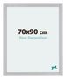 Mura MDF Bilderrahmen 70x90cm Silber Matt Vorne Messe | Yourdecoration.at