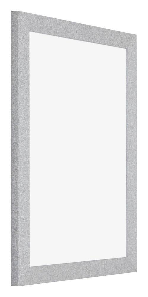Mura MDF Bilderrahmen 75x100cm Silber Matt Vorne Schrag | Yourdecoration.at