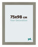 Mura MDF Bilderrahmen 75x98cm Anthrazit Vorne Messe | Yourdecoration.at