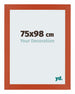 Mura MDF Bilderrahmen 75x98cm Orange Vorne Messe | Yourdecoration.at