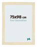 Mura MDF Bilderrahmen 75x98cm Sand Gewischt Vorne Messe | Yourdecoration.at