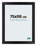 Mura MDF Bilderrahmen 75x98cm Schwarz Matt Vorne Messe | Yourdecoration.at