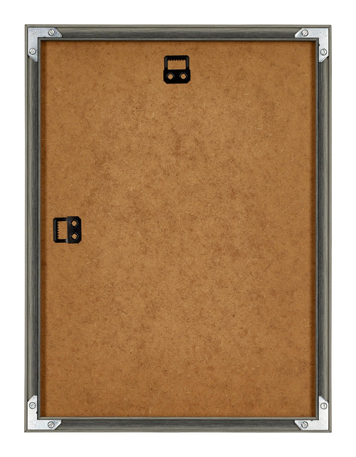 New York Aluminium Bilderrahmen 18x24cm Mercury Struktur Rucksteite | Yourdecoration.at