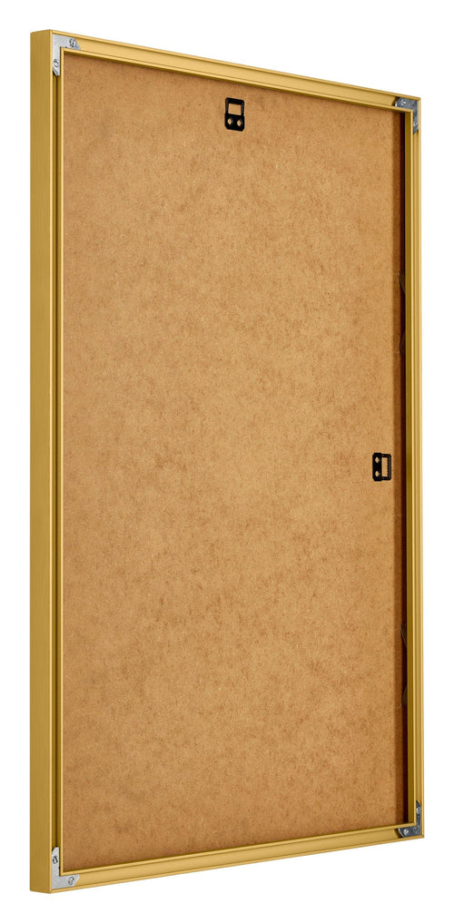New York Aluminium Bilderrahmen 20x28cm Gold Glanz Rucksteite Schrag | Yourdecoration.at