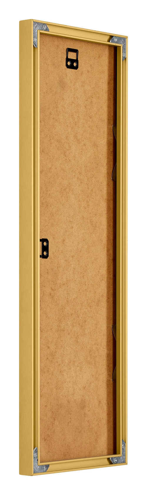 New York Aluminium Bilderrahmen 20x60cm Gold Glanz Rucksteite Schrag | Yourdecoration.at