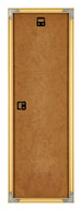 New York Aluminium Bilderrahmen 20x60cm Gold Glanz Rucksteite | Yourdecoration.at