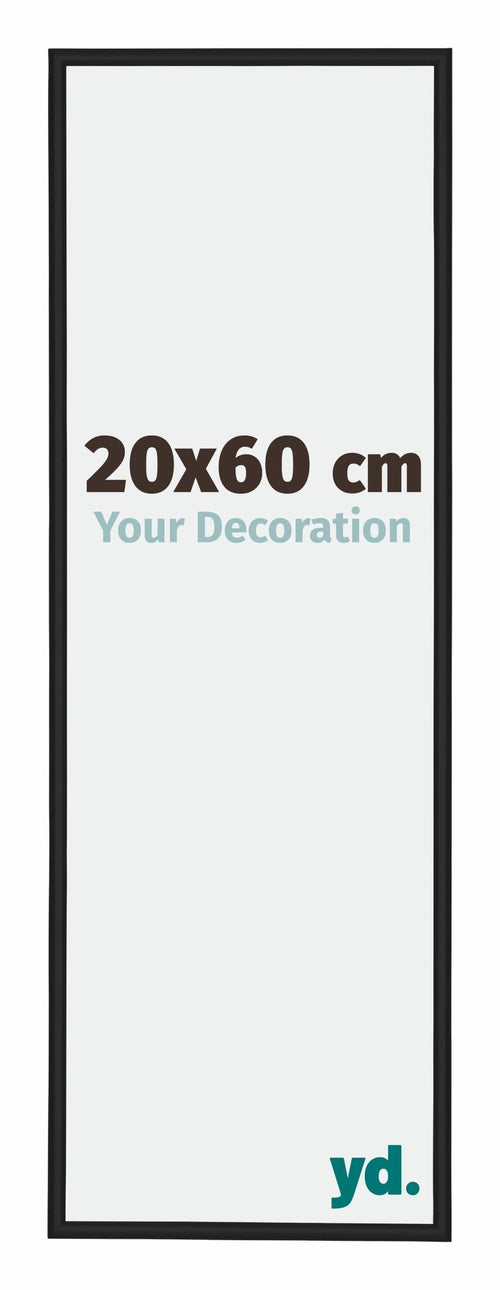 New York Aluminium Bilderrahmen 20x60cm Schwarz Matt Vorne Messe | Yourdecoration.at