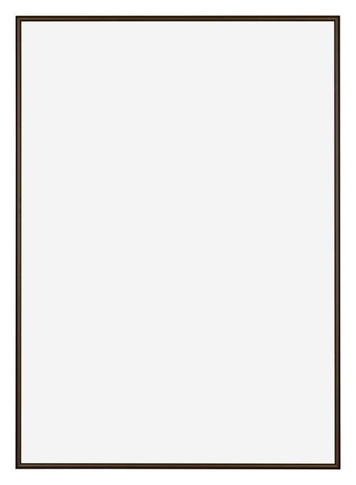 New York Aluminium Bilderrahmen 25x35 Nussbaum Struktur Vorne | Yourdecoration.at