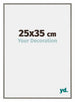 New York Aluminium Bilderrahmen 25x35cm Mercury Struktur Vorne Messe | Yourdecoration.at