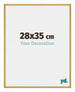 New York Aluminium Bilderrahmen 28x35cm Gold Glanz Vorne Messe | Yourdecoration.at