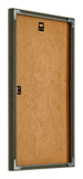 New York Aluminium Bilderrahmen 30x50cm Mercury Struktur Rucksteite Schrag | Yourdecoration.at