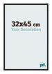 New York Aluminium Bilderrahmen 32x45cm Schwarz Matt Vorne Messe | Yourdecoration.at