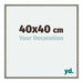 New York Aluminium Bilderrahmen 40x40cm Mercury Struktur Vorne Messe | Yourdecoration.at