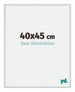 New York Aluminium Bilderrahmen 40x45cm Silber Matt Vorne Messe | Yourdecoration.at
