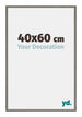New York Aluminium Bilderrahmen 40x60cm Mercury Struktur Vorne Messe | Yourdecoration.at