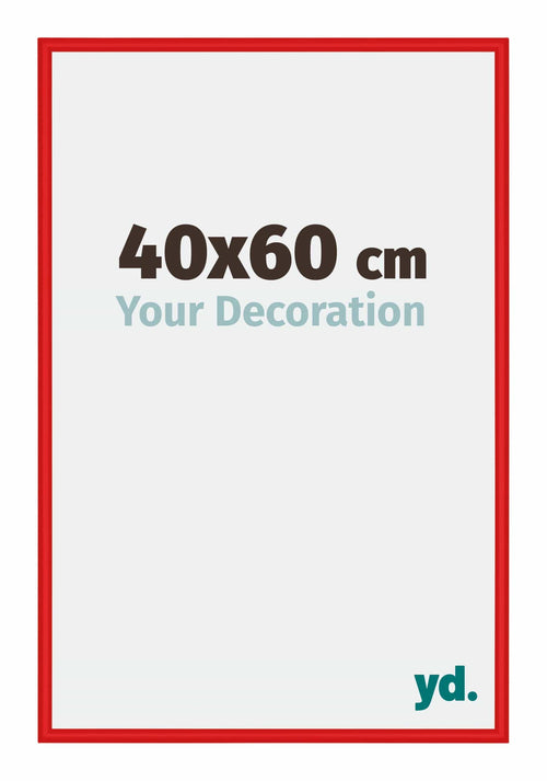 New York Aluminium Bilderrahmen 40x60cm Rot Ferrari Vorne Messe | Yourdecoration.at