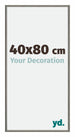New York Aluminium Bilderrahmen 40x80cm Mercury Struktur Vorne Messe | Yourdecoration.at
