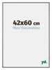 New York Aluminium Bilderrahmen 42x60cm Mercury Struktur Vorne Messe | Yourdecoration.at