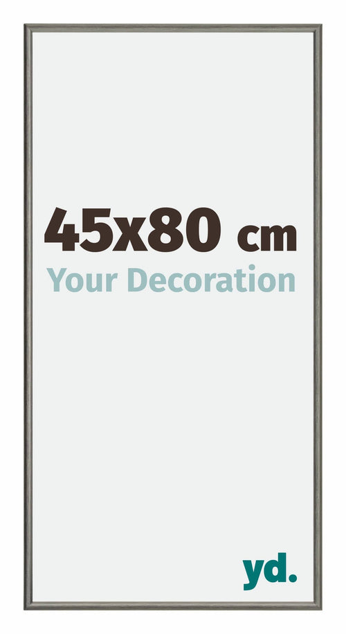 New York Aluminium Bilderrahmen 45x80cm Mercury Struktur Vorne Messe | Yourdecoration.at