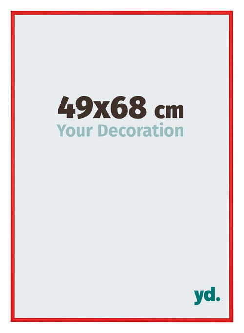 New York Aluminium Bilderrahmen 49x68cm Ferrari Rot Vorne Messe | Yourdecoration.at